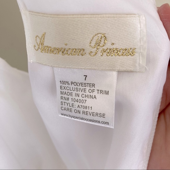 American Princess Communion/flower girl dress sz 7 - Picture 7 of 12